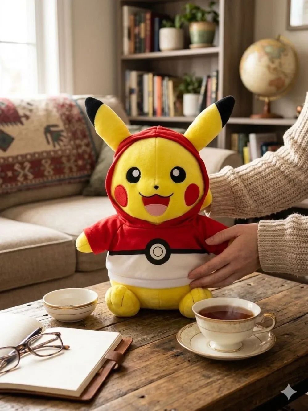 Build-a Bear Workshop Pokemon Picachu with Pokeball Hoodie 15 Inch